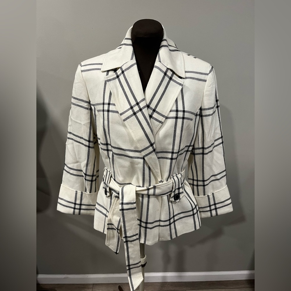 Bandolino Ivory check jacket